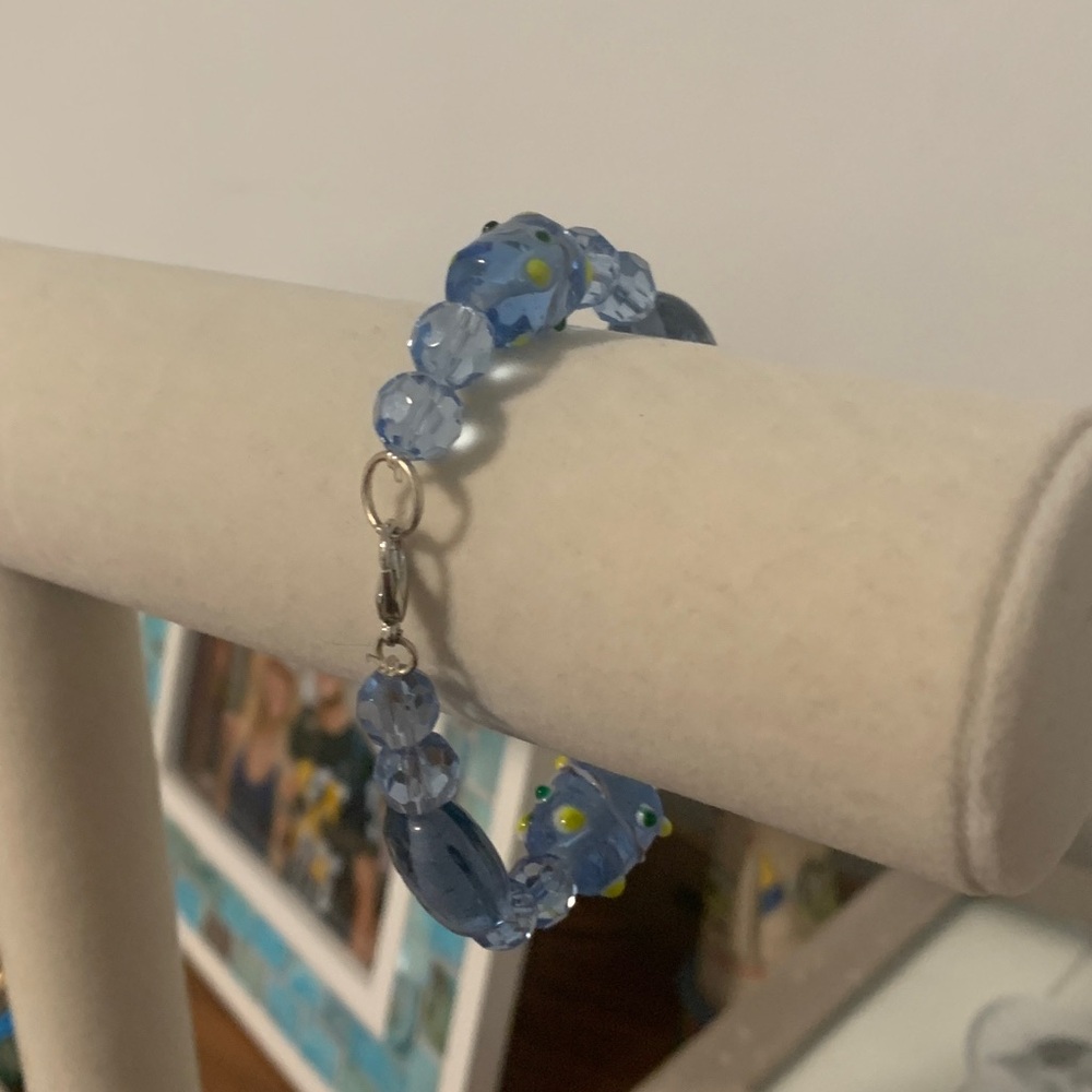 Blue Beaded Bracelet